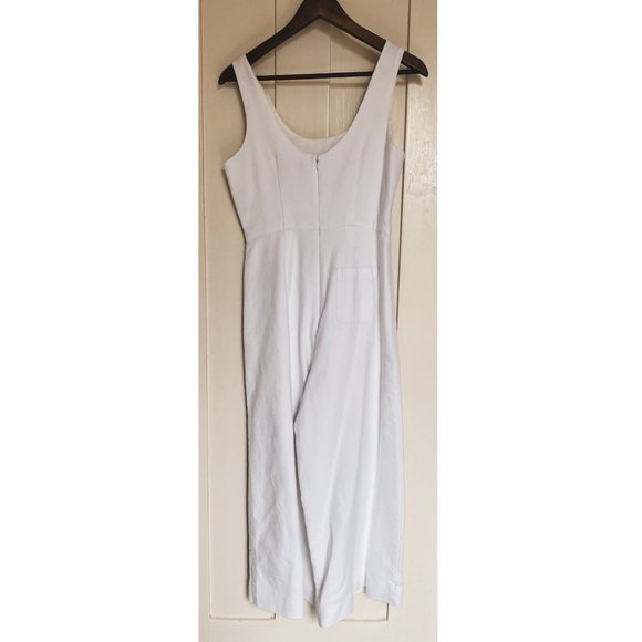 Habitual Jumpsuit Scoop Neck Sleeveless White Crepe Size 6 - Picture 5 of 6